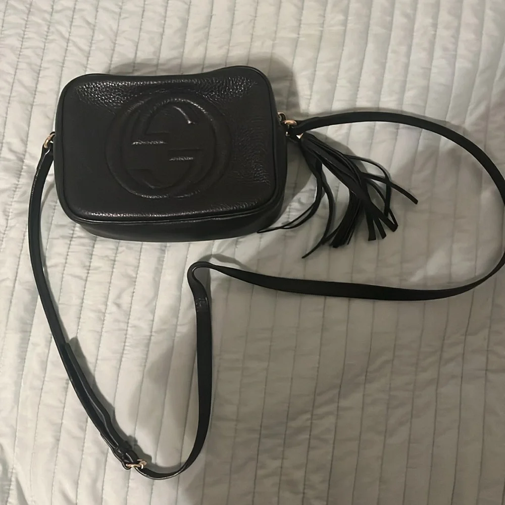 Gucci Black Leather Crossbody Bag - Picture 9 of 16